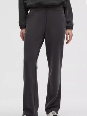 lululemon softstreme high rise  Black/gray Flare Pants